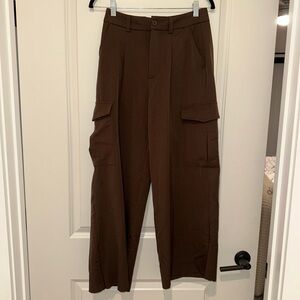 Ardene Dark Brown Cargo Pants for Men